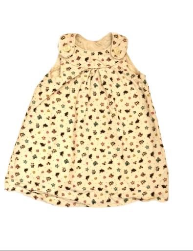 H&M Cream Pinafore Dress Girls 12-18 Months