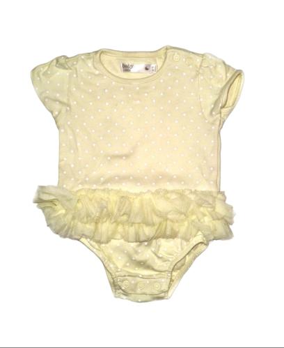 M&CO Yellow Tutu Vest Girls 6-9 Months