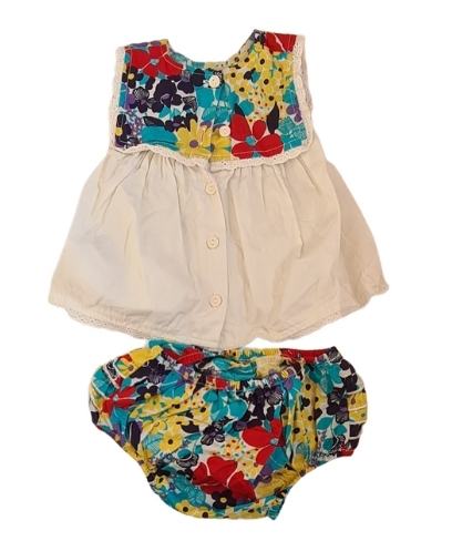 LITTLE BIRD Floral Set Girls 3-6 Months