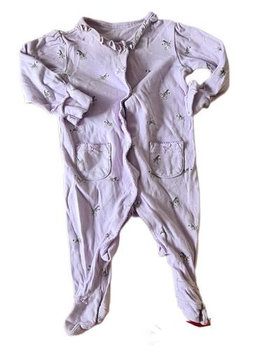 GEORGE Zebra Lilac Sleepsuit Girls 3-6 Months