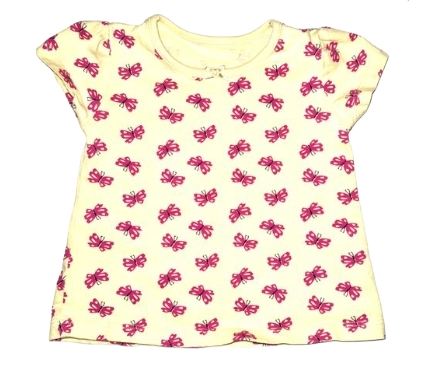 GEORGE Butterfly T-Shirt Girls 3-6 Months