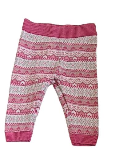 MOTHERCARE Pink Knitted Trousers Girls 6-9 Months