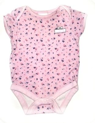 PEACOCKS Pink Floral Vest Girls 3-6 Months