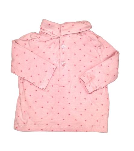 PRIMARK Pink Heart Top Girls 0-3 Months