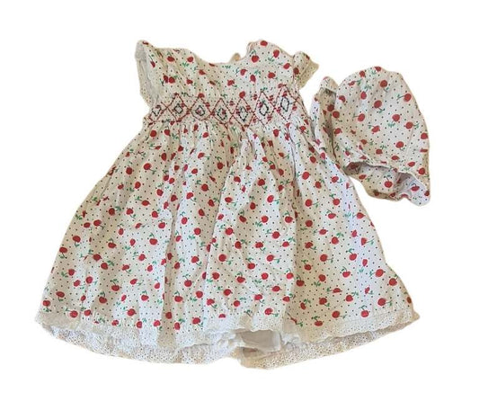 M&CO 2 Piece Cherry Dress Girls 12-18 Months