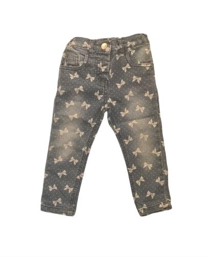 BABY GIRL Bow Tie Jeans Girls 12-18 Months