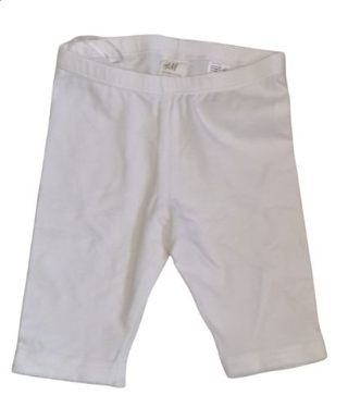 H&M White 3/4 Leggings Girls 3-6 Months