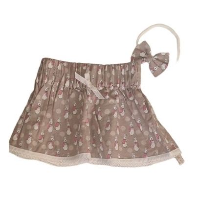 Matching Skirt and Hairband Girls 12-18 Months