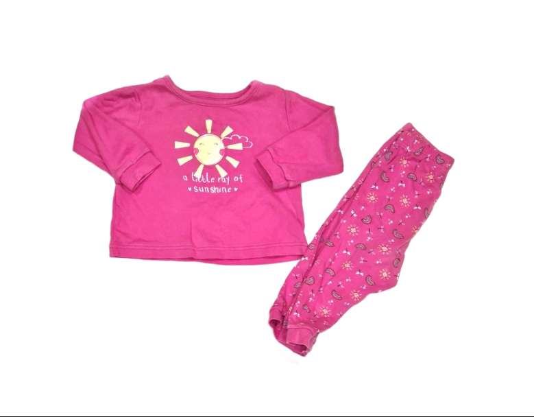 GEORGE Pink Pyjamas Girls 9-12 Months