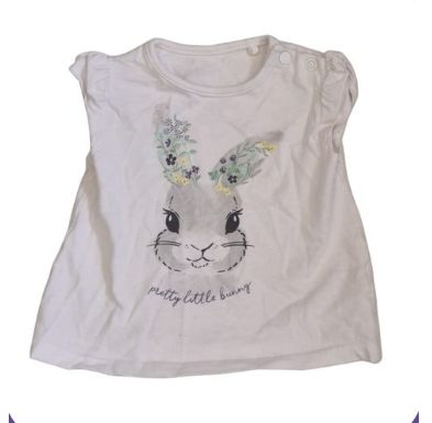 TU Bunny T-Shirt Girls 3-6 Months