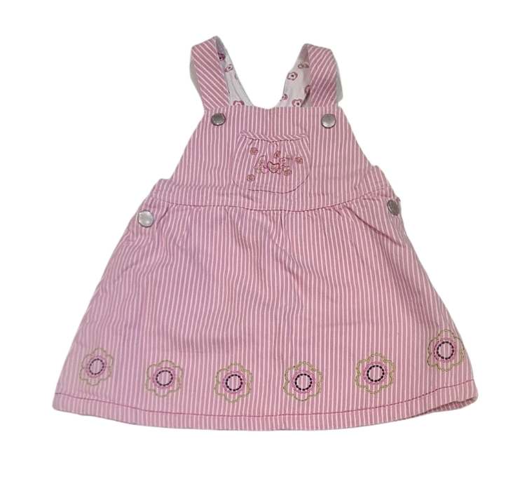 DEBENHAMS Striped Dress Girls 9-12 Months