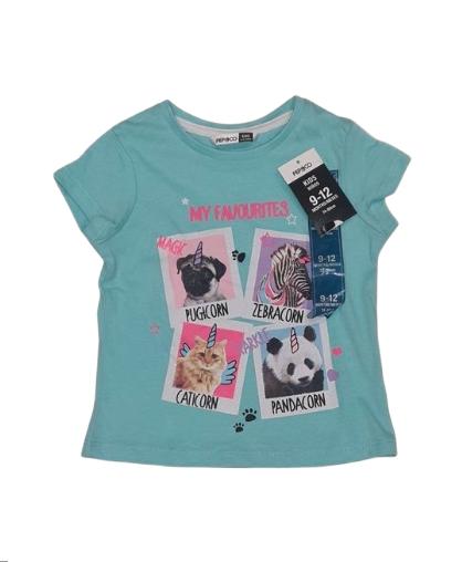 PEP CO Brand New T-Shirt Girls 9-12 Months