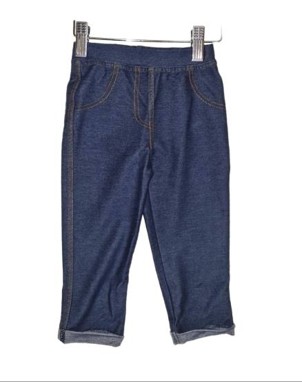 F&F Dark Blue Jeggings Girls 9-12 Months