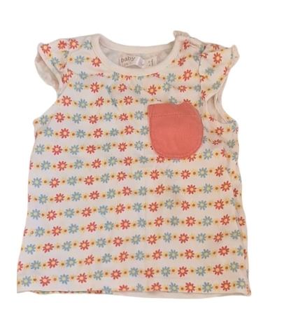 M&CO Floral Top Girls 6-9 Months