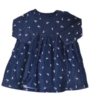 MOTHERCARE Bunny Dress Girls 6-9 Months