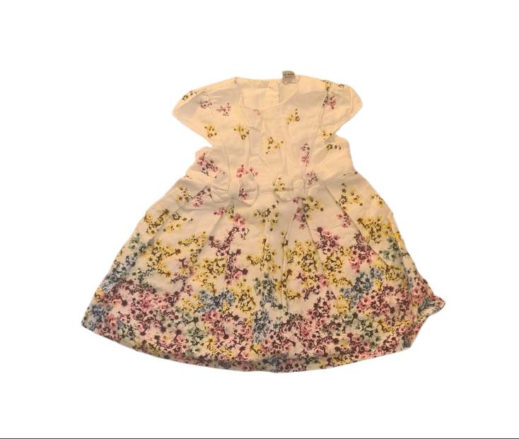 TU White Floral Dress Girls 12-18 Months