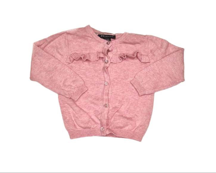 PRIMARK Pink Cardigan Girls 9-12 Months