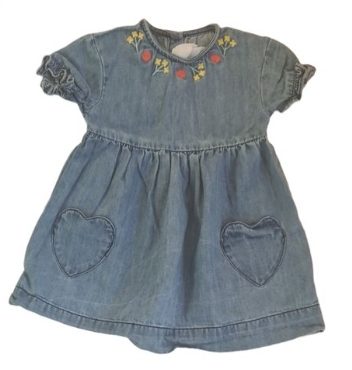 MOTHERCARE Denim Dress Girls 12-18 Months