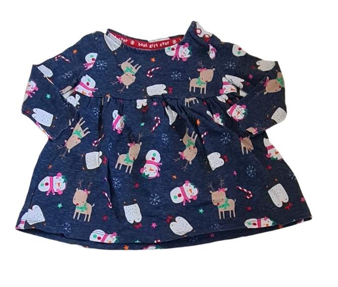 F&F Christmas Dress Girls 3-6 Months