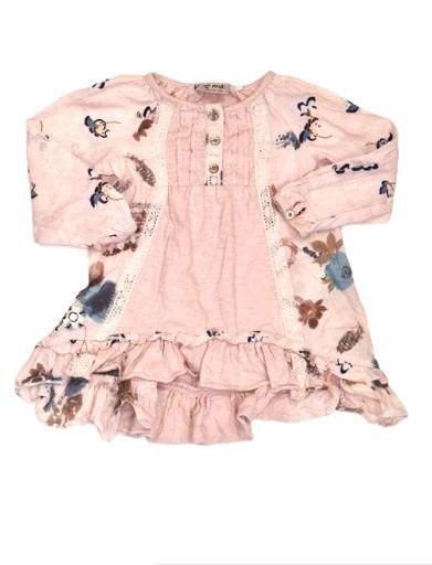 NEXT Pink Floral Dress Girls 12-18 Months