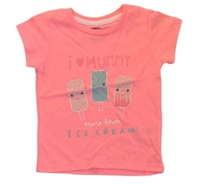 PEP CO Ice Cream T-Shirt Girls 12-18 Months