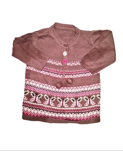 MATALAN Brown Jumper Girls 3-6 Months