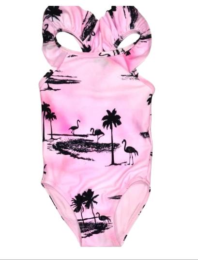 NEXT Pink Swim Costume Girls 6-9 Months