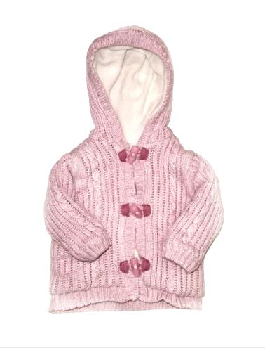 MOTHERCARE Pink Fleeced Jacket Girls 3-6 Months