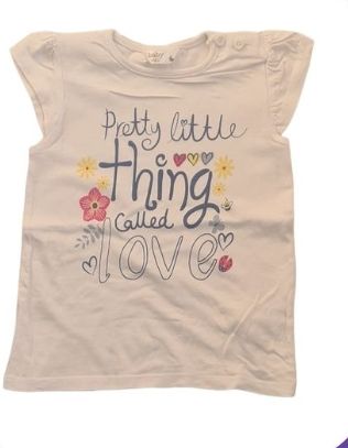 M&CO White T-Shirt Girls 12-18 Months