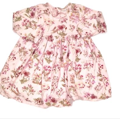 NEXT Pink Floral Dress Girls 12-18 Months