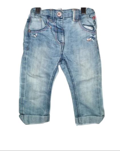 NEXT Butterfly Jeans Girls 9-12 Months