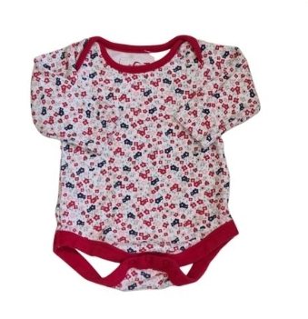 TU Red Floral Bodysuit Girls 3-6 Months