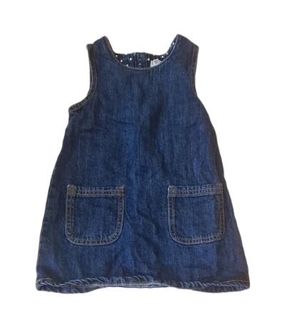 NEXT Dark Denim Dress Girls 12-18 Months