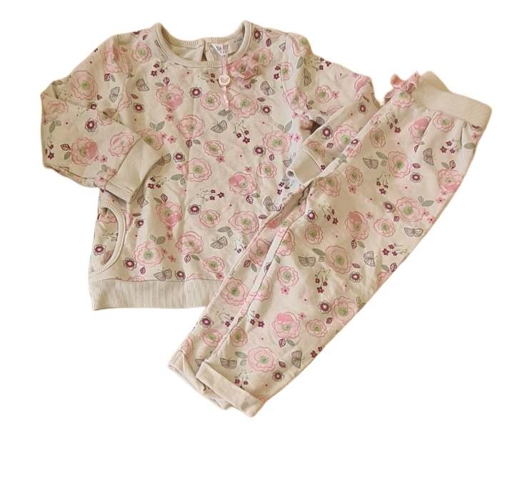 M&CO Floral Set Girls 12-18 Months