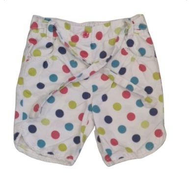 JOHN LEWIS Polka Dot Shorts Girls 3-6 Months