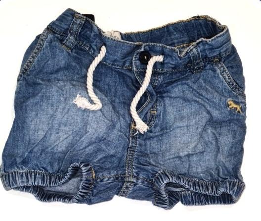 H&M Blue Denim Shorts Girls 12-18 Months