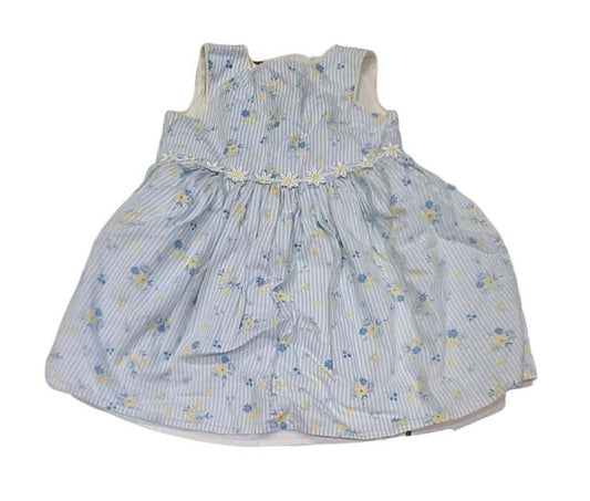 TU Blue Floral Dress Girls 9-12 Months