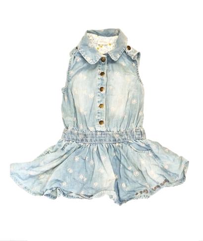 NEXT Denim Dress Girls 12-18 Months