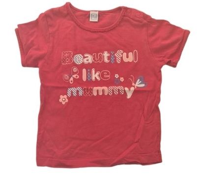 TU Pink T-Shirt Girls 12-18 Months