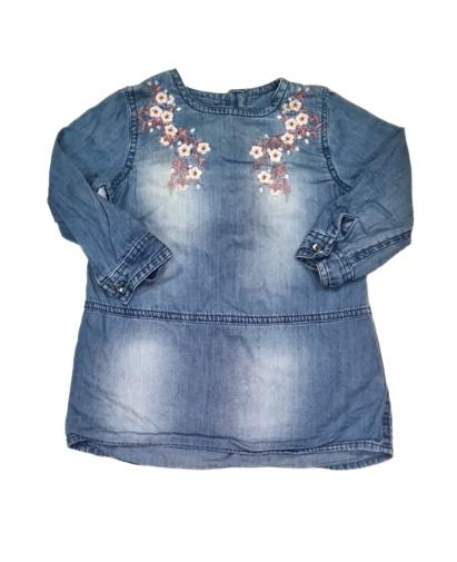 RIVER ISLAND Denim Dress Girls 9-12 Months