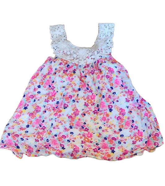 GEORGE Floral Dress Girls 4-5 Years