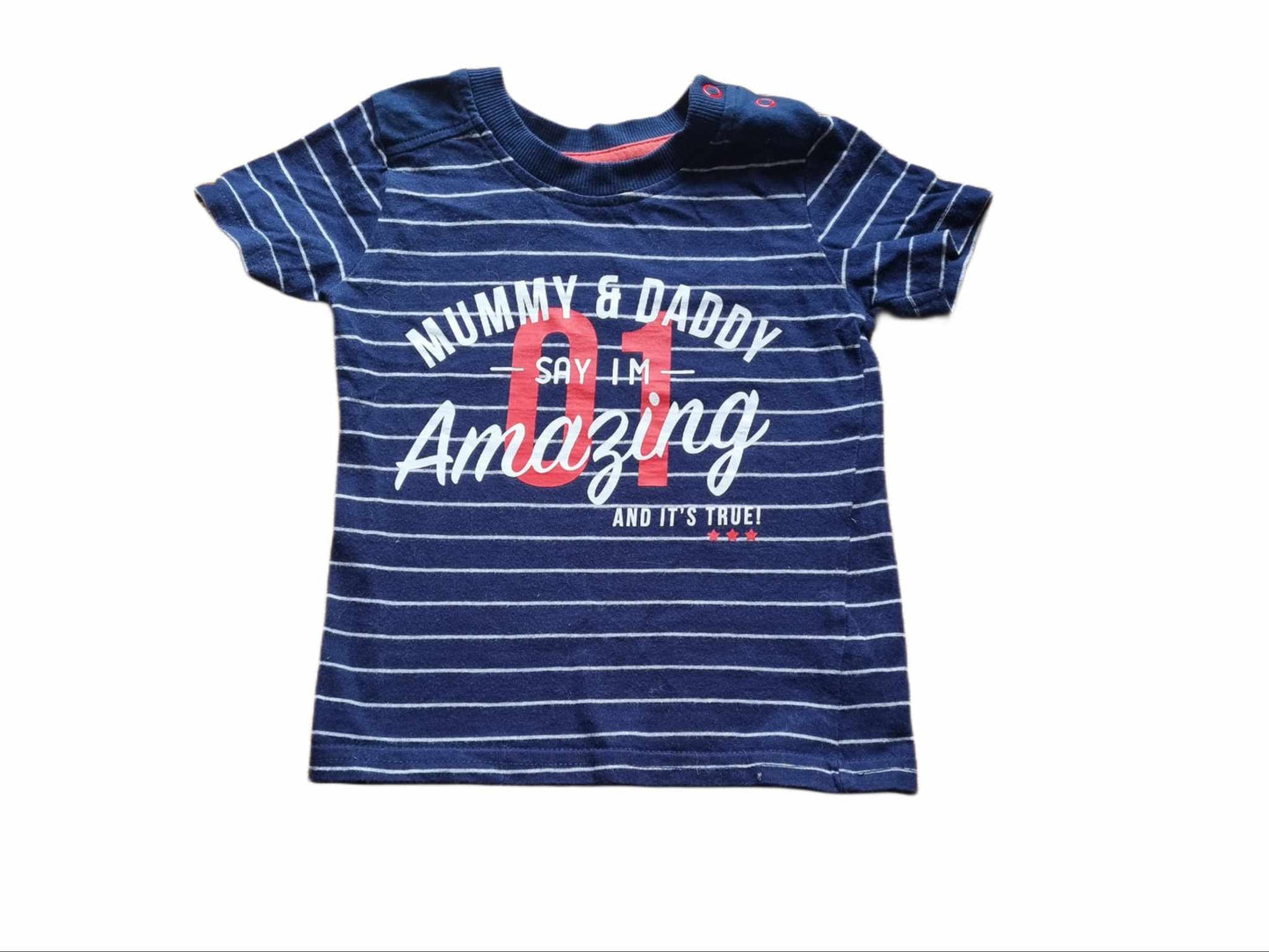 GEORGE Striped Tee Boys 9-12 Months