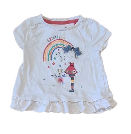 TU Rainbow Tee Girls 18-24 Months