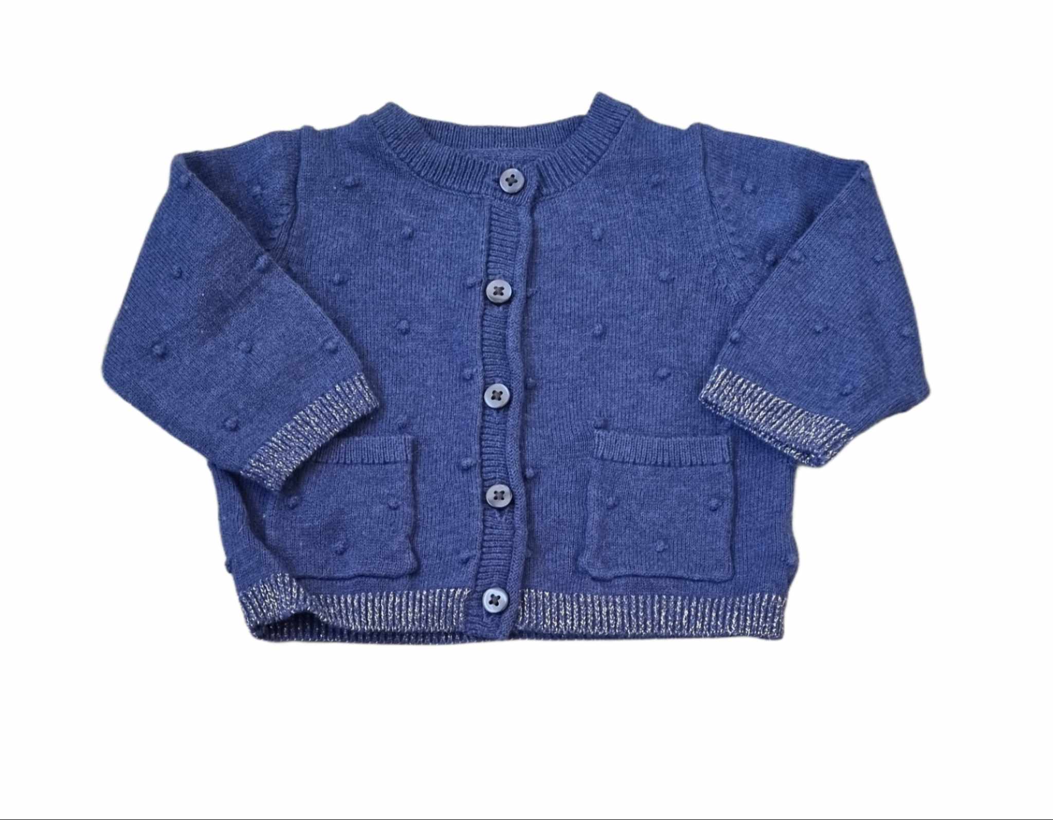 Newborn navy cardigan best sale