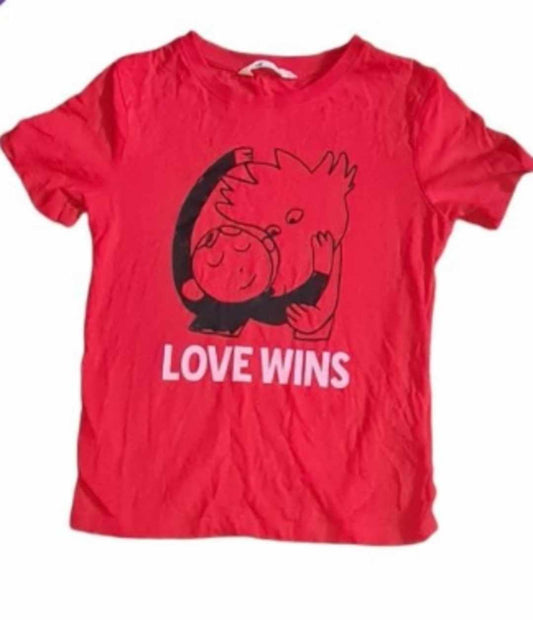 H&M 'Love Wins' Tee Girls 6-8 Years