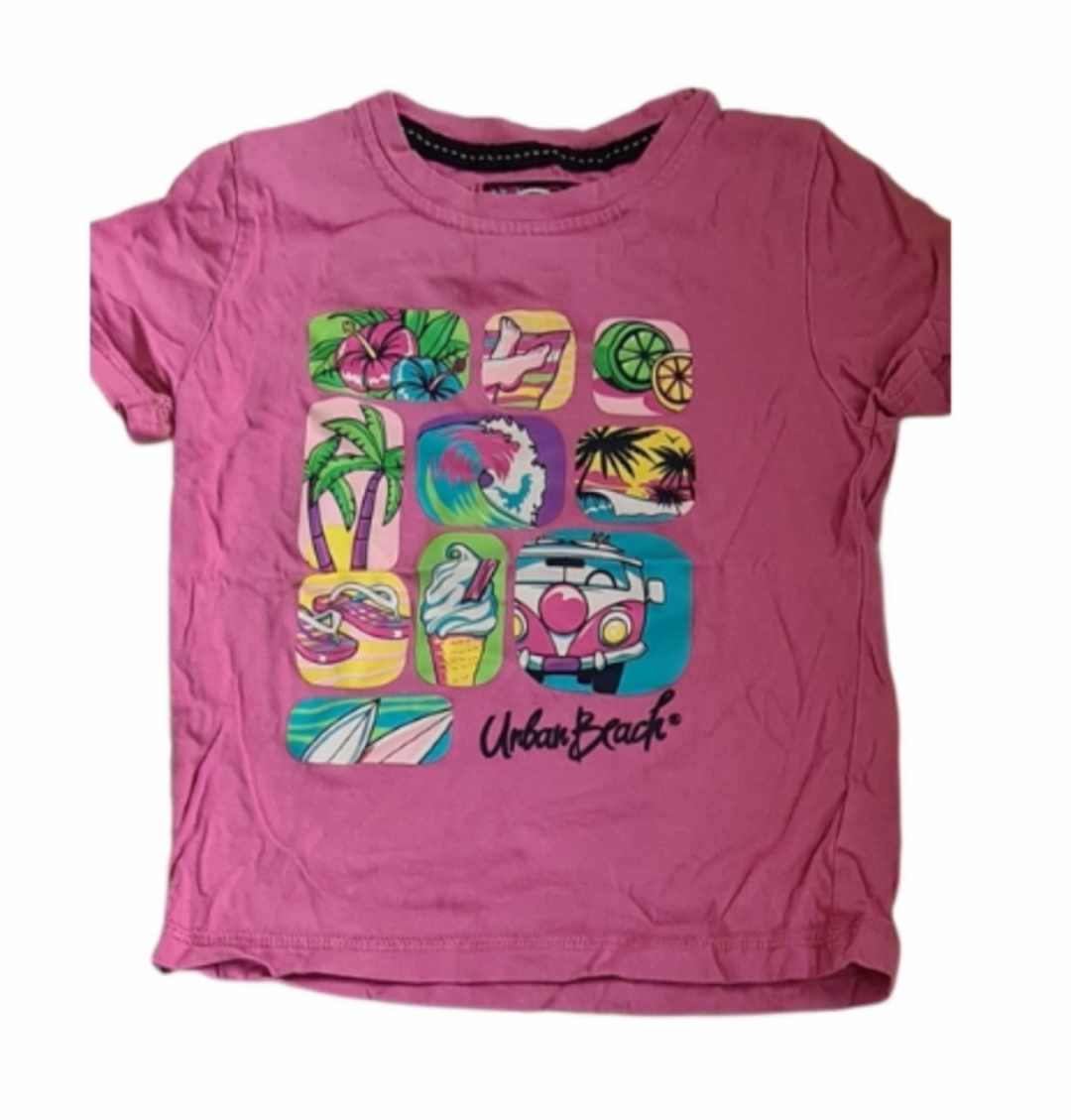 URBAN BEACH Pink Tee Girls 5-6 Years