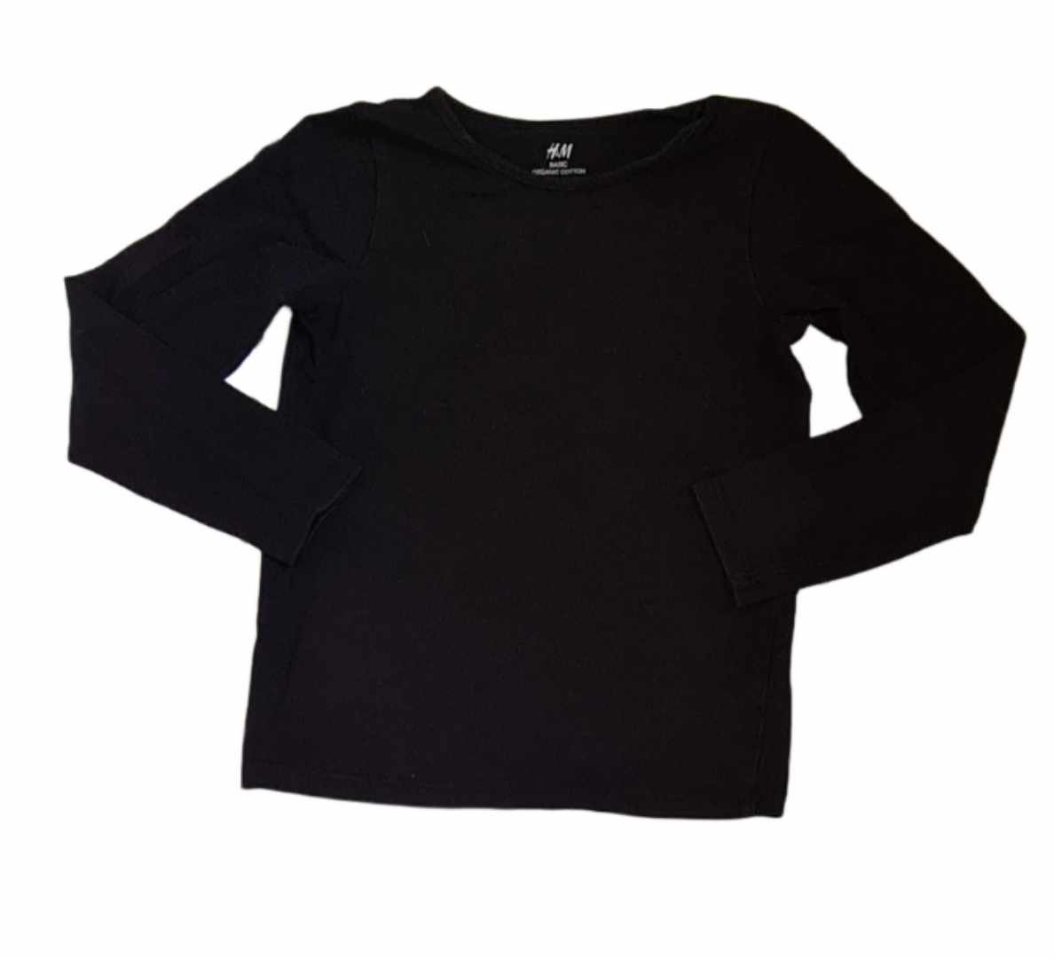 H&M Black Top Girls 6-7 Years