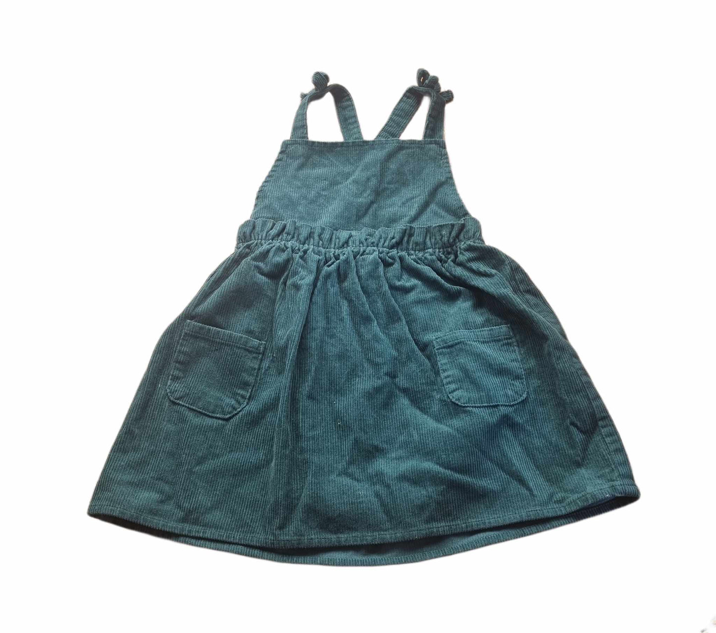 GEORGE Green Cord Dress Girls 2-3 Years