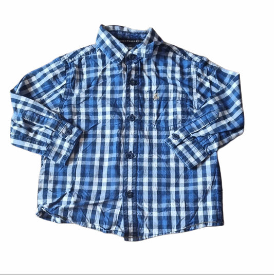 PRIMARK Blue Shirt Boys 2-3 Years