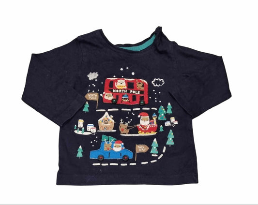 BLUE ZOO Christmas Top Boys 6-9 Months